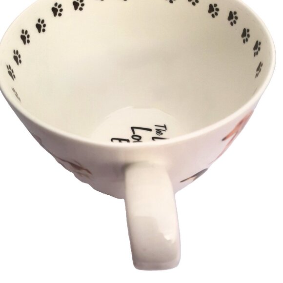 The Dog Loves Me Best 20 oz Coffee Mug Portobello By Design Bone China England - Picture 6 of 9